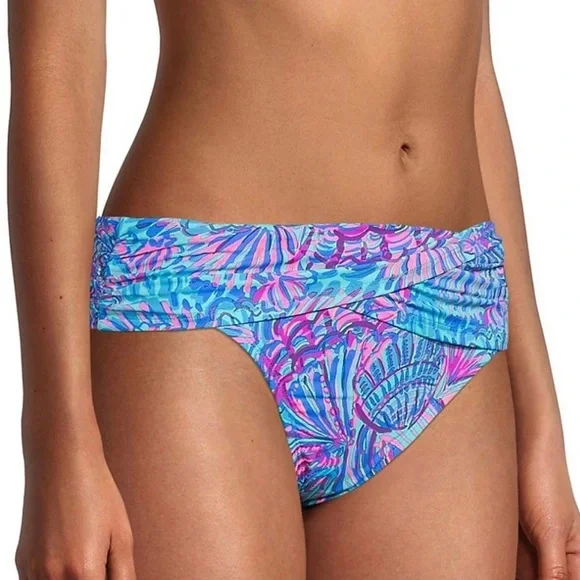 Lilly Pulitzer Lagoon Sarong Hipster Bikini Bottom - Picture 3 of 6